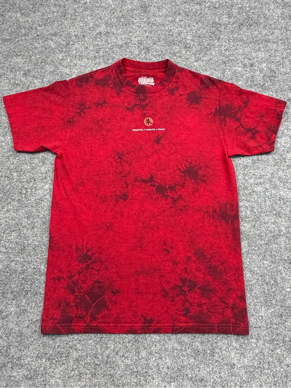 Primitive x Naruto Shippuden Itachi Uchiha Red Tie Dye Graphic Tee Men’s Small
